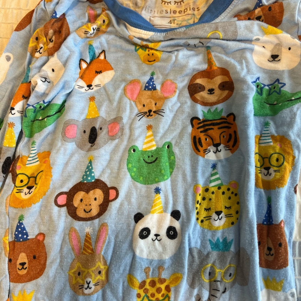 Little Sleepies Animal Print Pajama Set
